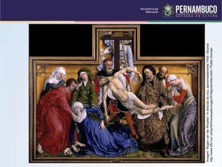 Imagem:
Rogier
van
der
Weyden
/
A
descida
da
cruz,
aproximadamente
1443
/
Source:
http://www.kfki.hu/~arthp/html/w/weyden/rogier/01deposi/index.html
/
Public
Domain
 