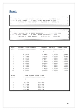 Seismic analysis of multi storey reinforced concrete buildings frame ...
