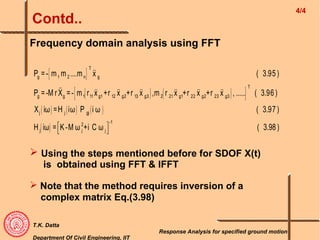 Seismic Analysis of Structures - II | PPT