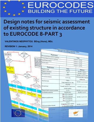 Design notes for seismic assessment
of existing structure in accordance
to EUROCODE 8-PART 3
VALENTINOS NEOPHYTOU BEng (Hons), MSc
REVISION 1: January, 2014

 