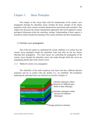 Seismic attributes and avo analysis ahmed hafez (2) | PDF
