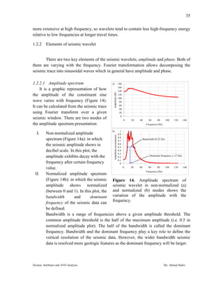 Seismic attributes and avo analysis ahmed hafez (2) | PDF