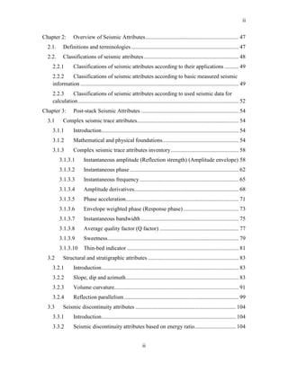 Seismic attributes and avo analysis ahmed hafez (2) | PDF