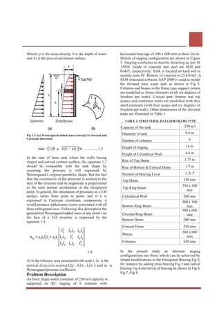 Seismic behavior of rc elevated water tankunder different types of ...