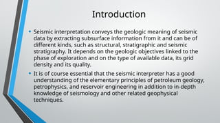 Seismic Data Interpretation 2024595959 Pptx