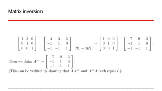 Arsham Matrix Inversion Examples Seismic data processing (mathematical foundations) | ODP