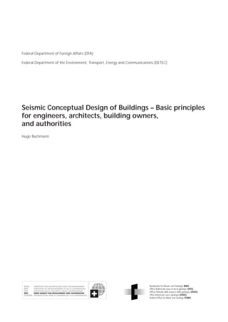Seismic Conceptual Design of Buildings | PDF