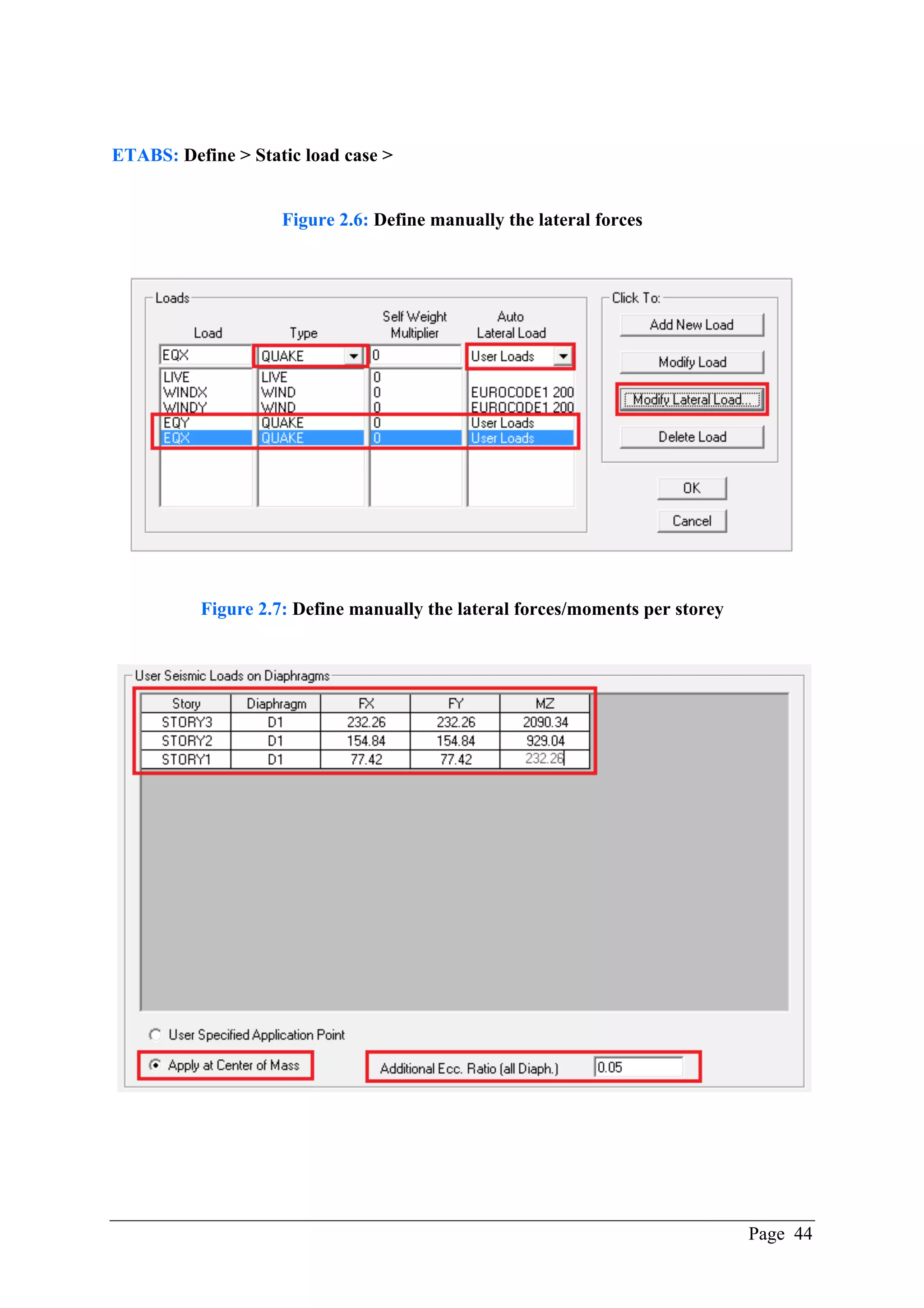 ETABS manual - Seismic design of steel buildings according to Eurocode ...