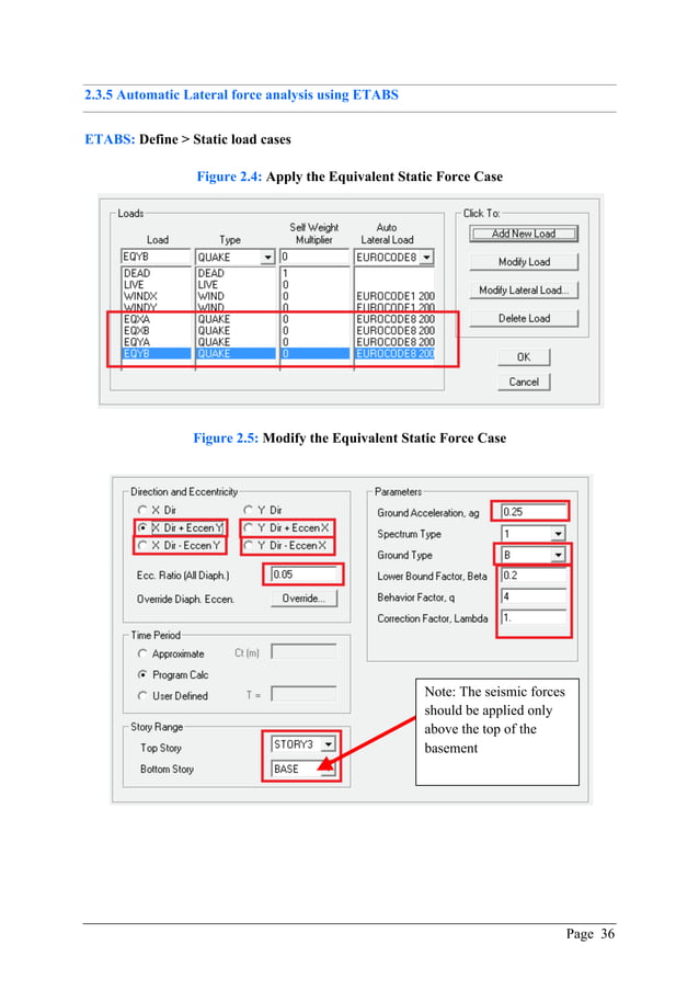 ETABS manual - Seismic design of steel buildings according to Eurocode ...