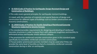Seismic design philosophy | PPT | Free Download