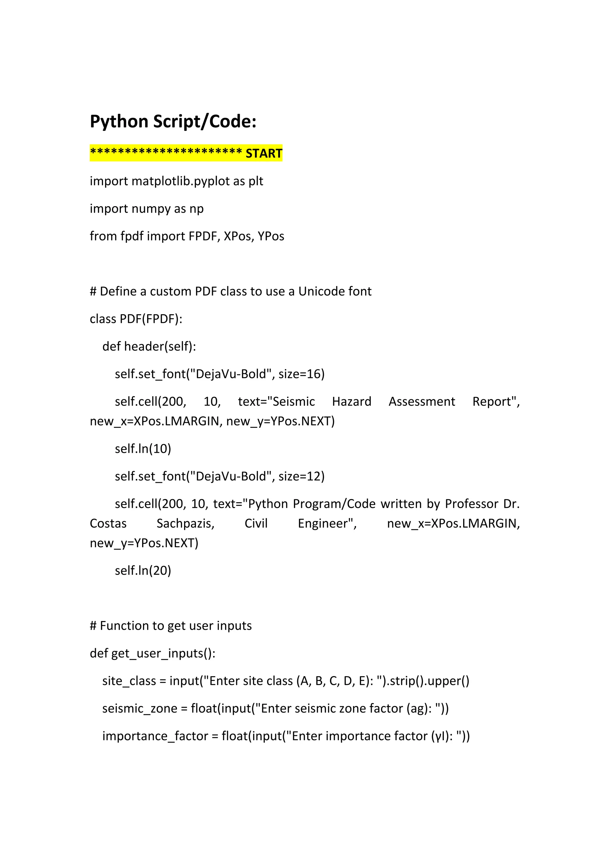 Seismic Hazard Assessment Software in Python by Prof. Dr. Costas ...
