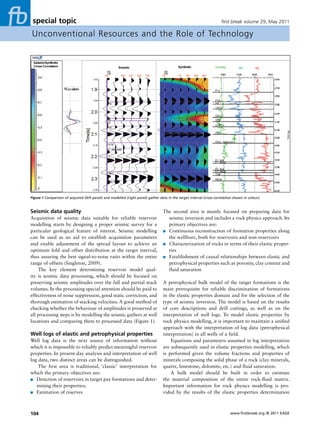 Seismic Inversion Techniques Choice And Benefits Fb May2011 | PDF