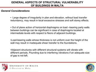 Seismic risk of buildings in Malta - Borg | PDF