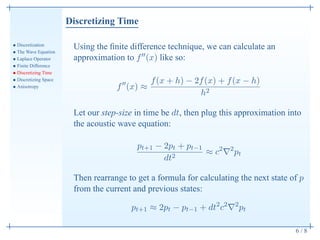 Wave Approximation Formulas Seismic Wave Modelling - April 2nd, 2012 | PDF