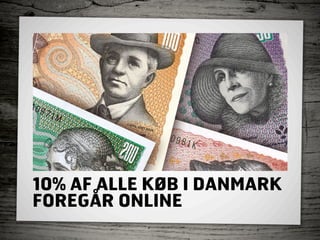 10% AF ALLE KØB I DANMARK
FOREGÅR ONLINE
 