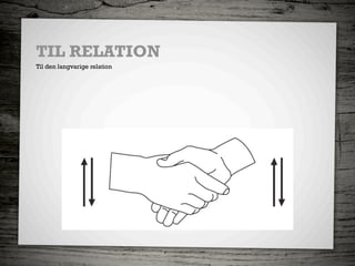 TIL RELATION
Til den langvarige relation
 