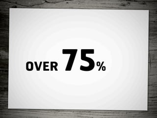 OVER   75%
 