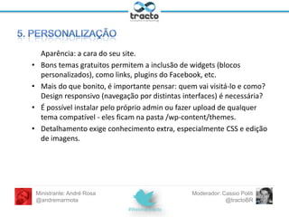 É hora de
logar e editar!

Ministrante: André Rosa
@andremarmota

Moderador: Cassio Politi
@tractoBR

 