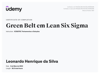 Seis Sigmas - Green Belt