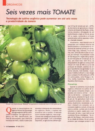 Revista A Lavoura - Seis vezes mais tomate