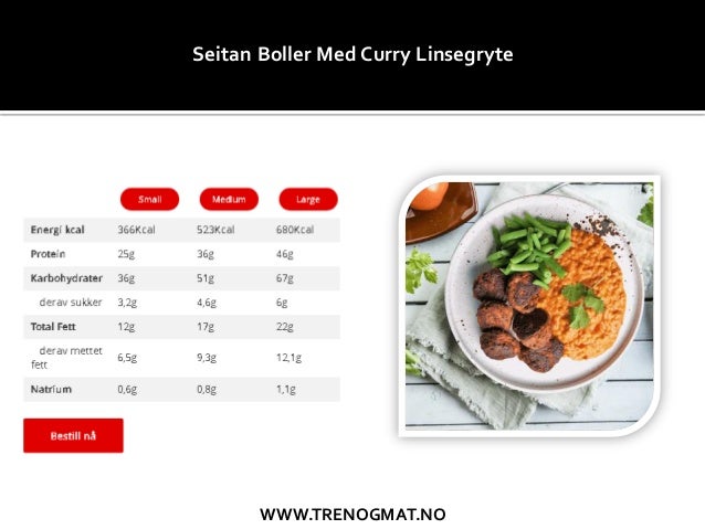 Seitan Boller Med Curry Linsegryte Trenog Mat
