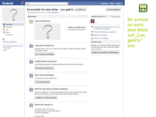 So schaut es nach dem Klick auf „Los geht’s“ aus. 