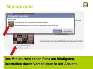 Miniaturbild Das Miniaturbild sehen Fans am häufigsten.  Bearbeiten durch Verschieben in der Ansicht.  