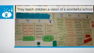 They teach children a vision of a wonderful school
 