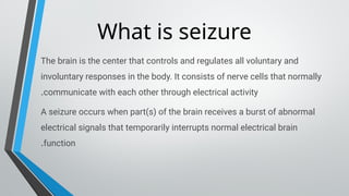 seizure diagnosis and management in children .pptx