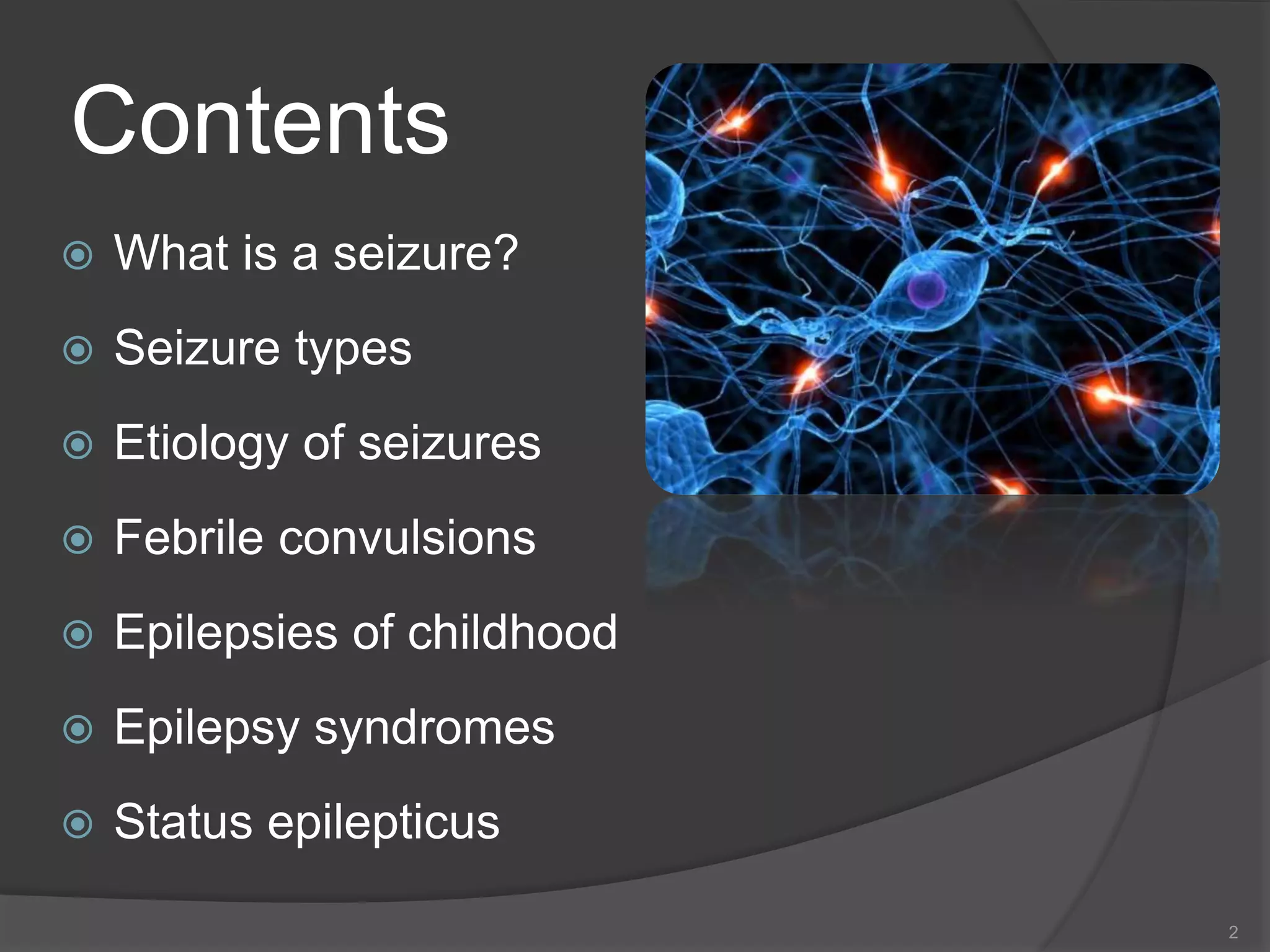 Seizure disorders in children | PPTX