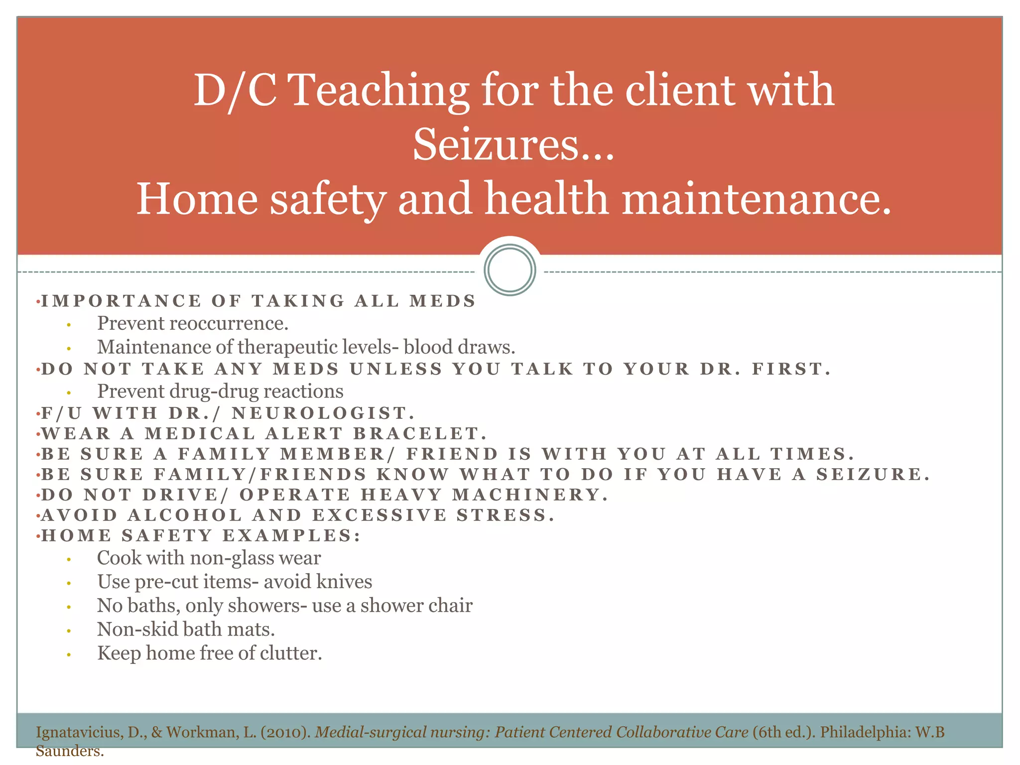 Types of medicationsRN giving SN report on the client admitted with Seizures