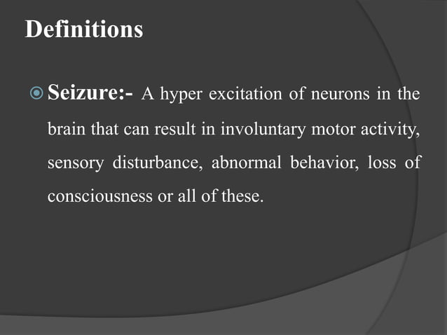 SEIZURE PPT.pptx | Free Download