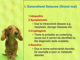 Seizures in animals | PPTX