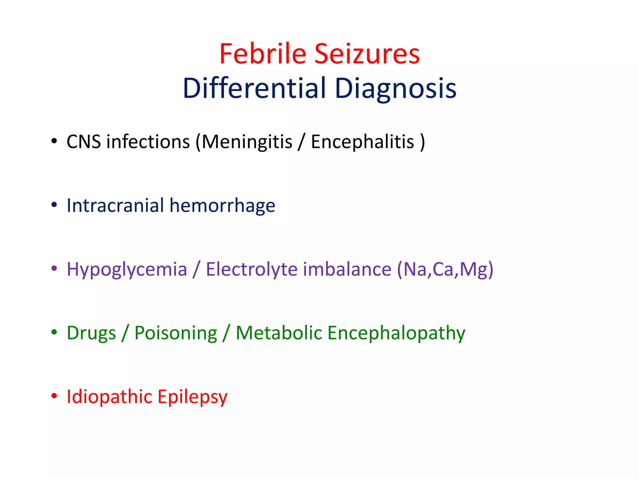 Seizures in children 2021 | PDF