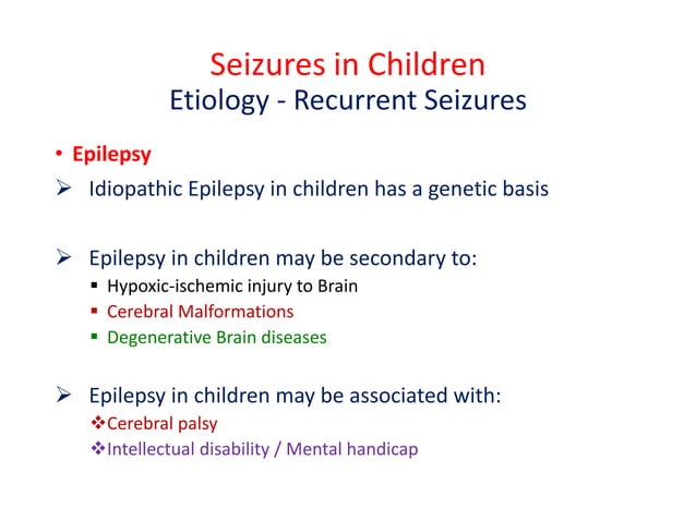 Seizures in children 2021 | PDF | Brain and Nervous System Disorders ...
