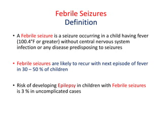 Seizures in children 2021 | PDF