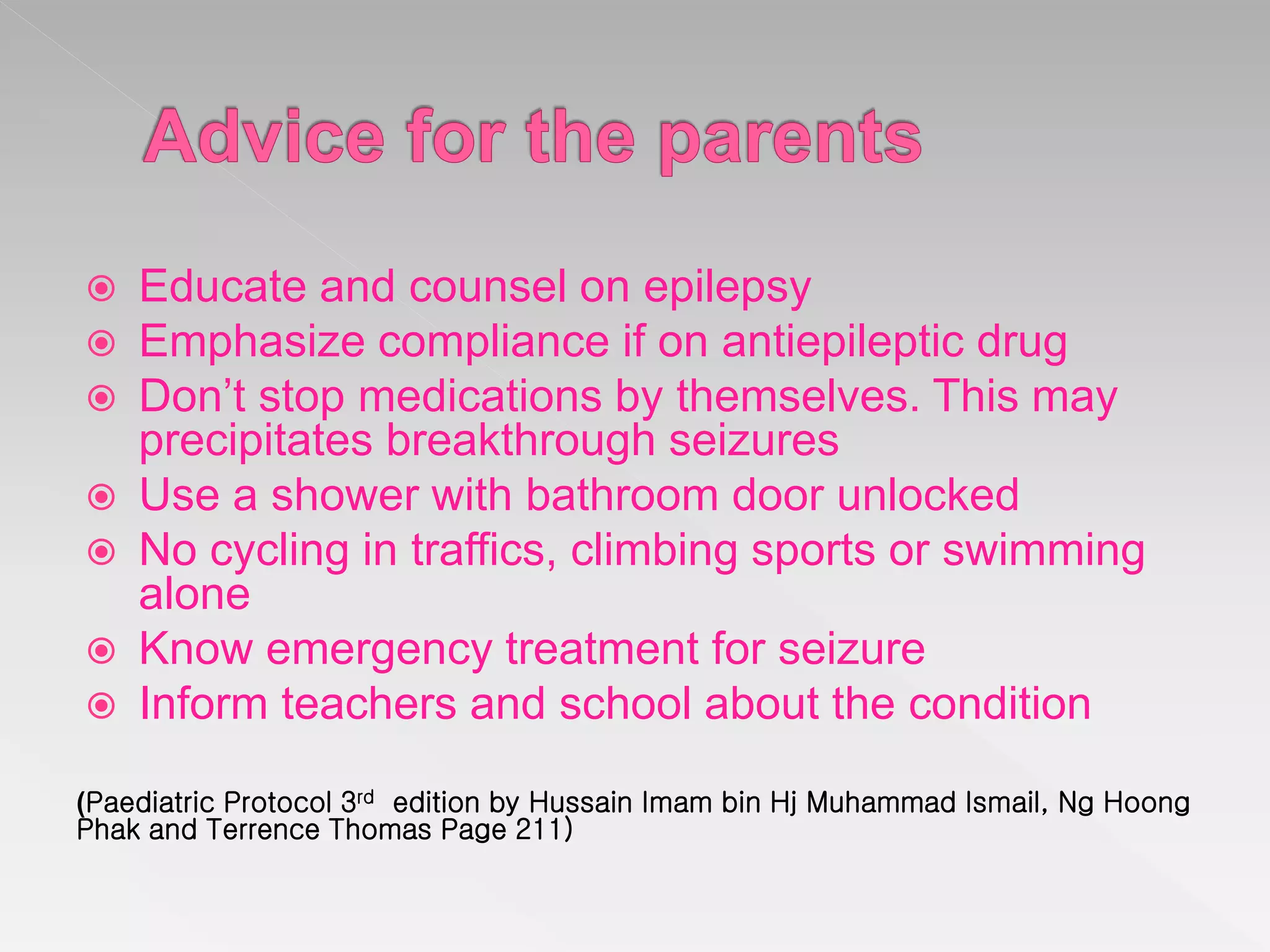 Seizures in children | PPTX