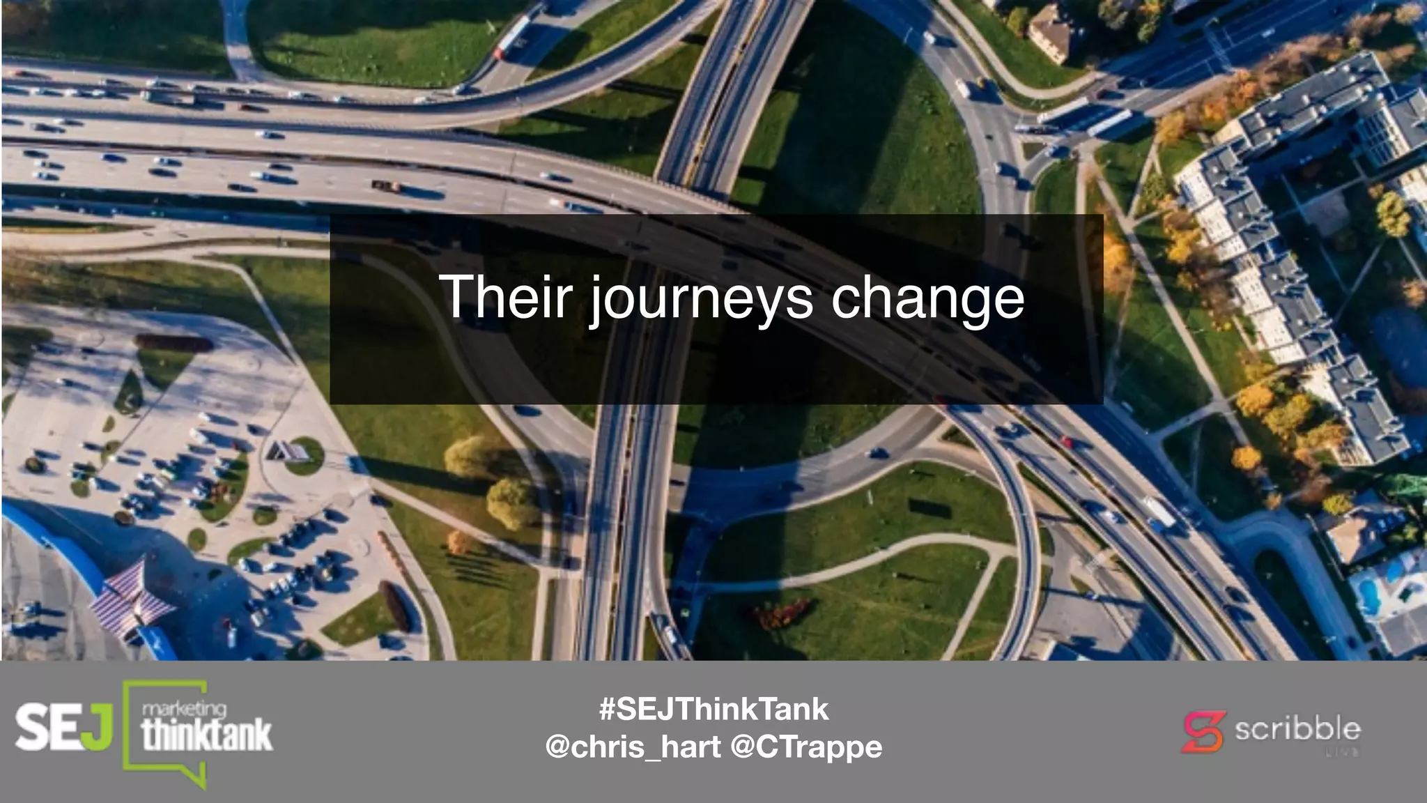 Their journeys change
#SEJThinkTank
@chris_hart @CTrappe
 