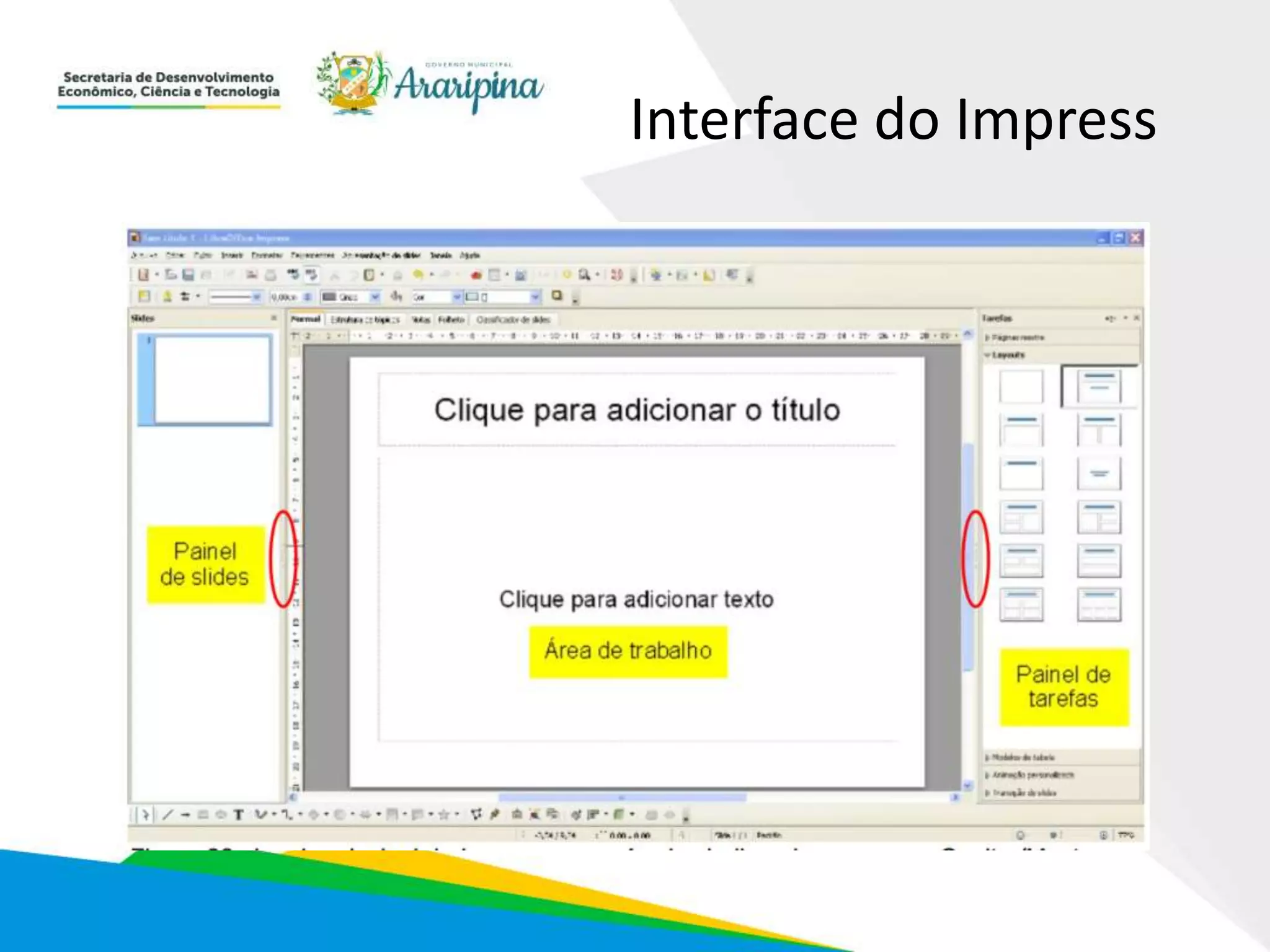 Interface do Impress
 