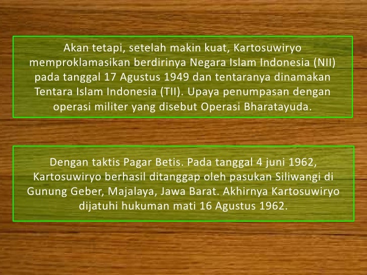 Pemberontakan DI/TII Pemberontakan DI/TII