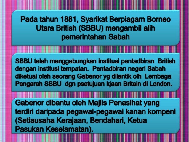 Perubahan Pentadbiran Di Sabah Stpm Sem3
