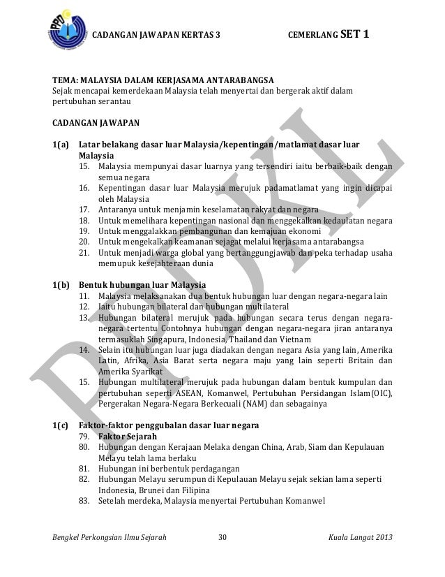 Sejarah Spm 2016 Kertas 1 / KOLEKSI KERTAS 1 SPM SEJARAH TINGKATAN 4