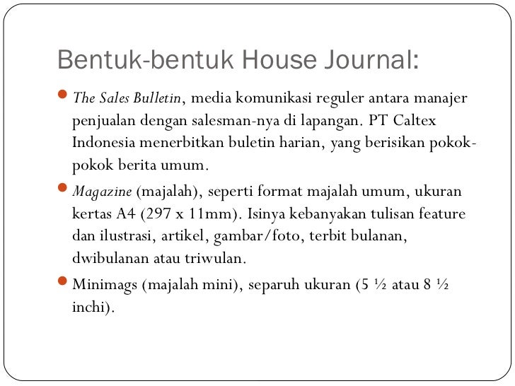 Sejarah housejournal