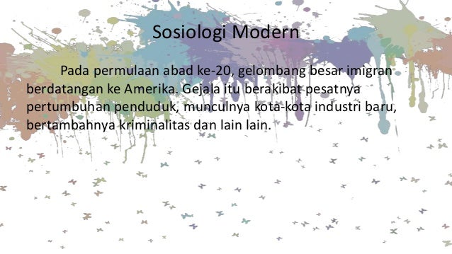 Sejarah perkembangan sosiologi - Sejarah Perkembangan Sosiologi 19 638