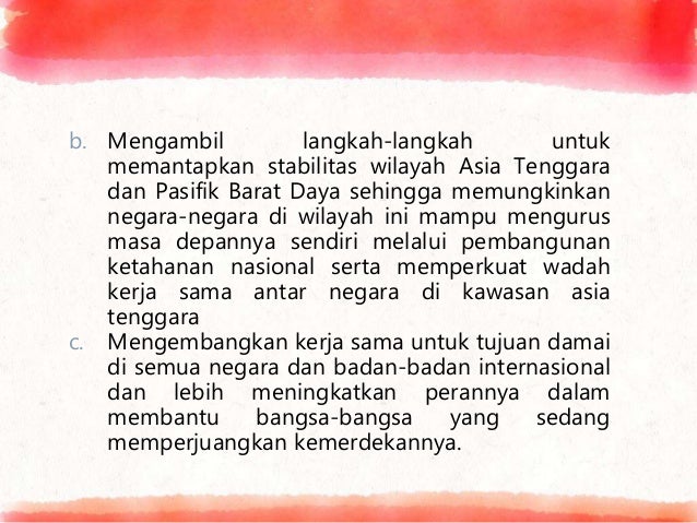 Politik Luar Negeri Bebas Aktif Adalah