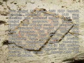 Senat Ris Perjuangan Mempertahankan Kemerdekaan Indonesia | PPTX