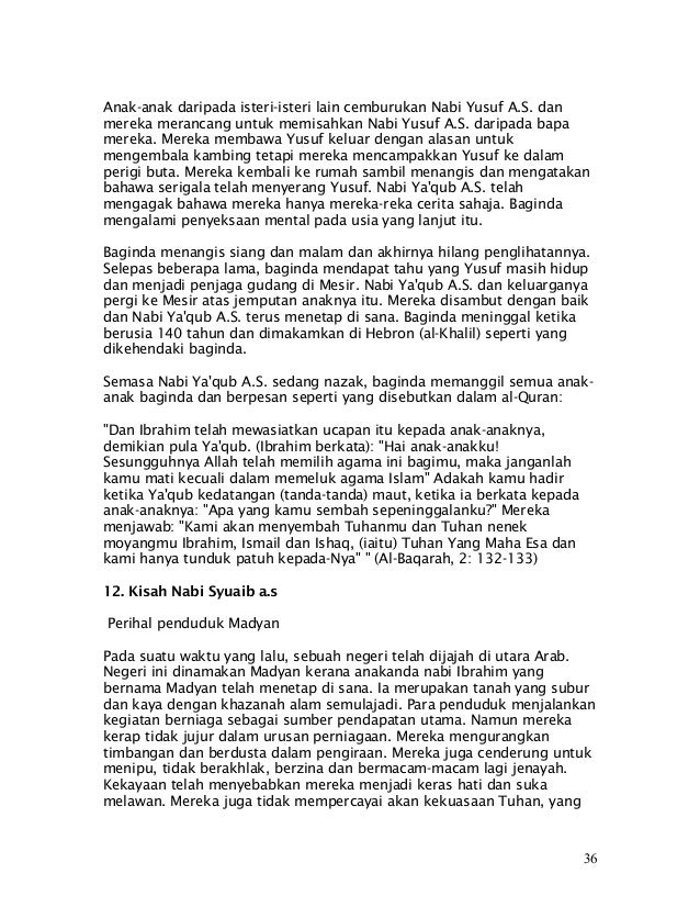 Sejarah 25 Nabi di Islam