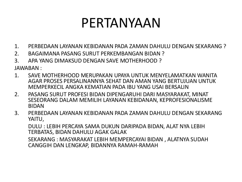 Sejarah bidan di indonesia