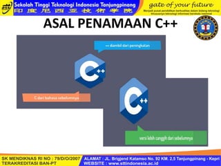 SEJARAH C++.ppt INFORMATIKA KELAS X SEMESTER GENAP | PPT