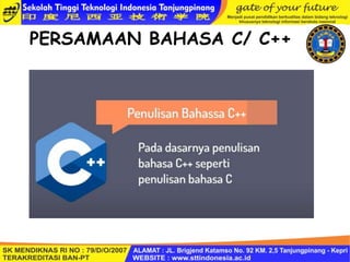 SEJARAH C++.ppt INFORMATIKA KELAS X SEMESTER GENAP | PPT